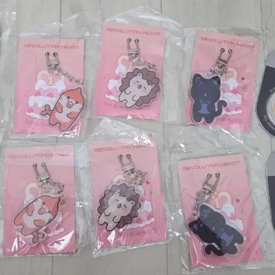 [BUNJANG] LeRevolution 1st Anniversary Acrylic Keychain Set / 리레볼루션 아크릴 키링(1주년 그립톡 무료로 드립니다)