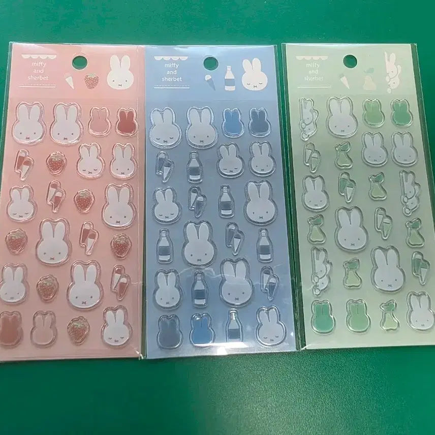[BUNJANG] Miffy Sherbet Sticker Bundle Set / 미피 샤베트 스티커(*일괄판매*) 배송비포함