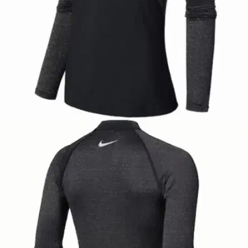 [BUNJANG] Nike Pro Warm Long Sleeve Champagne Top / 나이키 프로 웜 롱슬리브 샴페인 탑