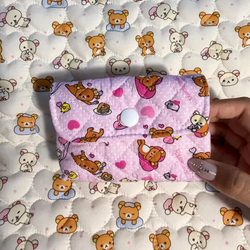 [BUNJANG] Handmade Rilakkuma Pink Pouch / 새상품|가격동결)핸드메이드 리락쿠마 핑크 삼각파우치