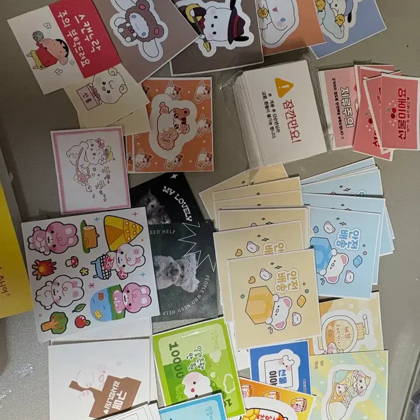 [BUNJANG] Cute Character Sticker Pack Set / 귀여운 캐릭터 스티커 팩 세트 판매계 포용계
