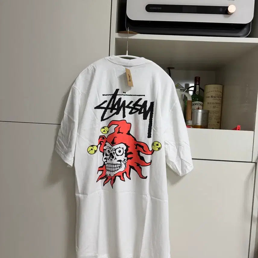 [BUNJANG] Stussy Joker T-Shirt White L / (새상품) 스투시 조커 티셔츠 화이트 L 사이즈