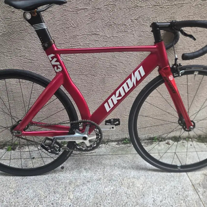 [BUNJANG] Unknown LV3 Fixie Bicycle (Size M, Red) / 언노운 lv3 픽시자전거