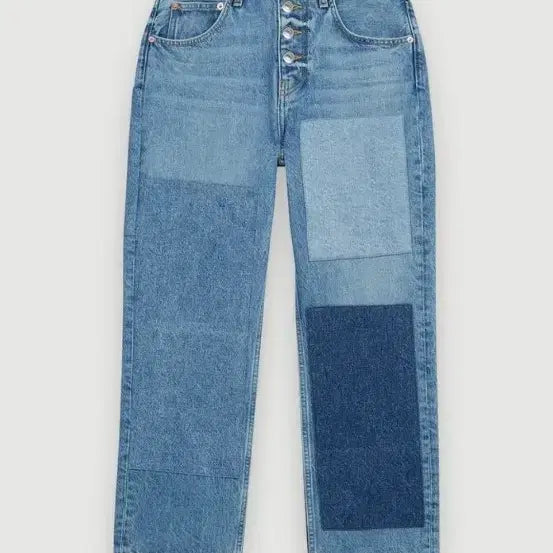 [BUNJANG] Maje Denim Patchwork Pants / 마쥬 데님 패치워크 팬츠(정품)