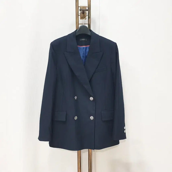 [BUNJANG] Anivef Double Breasted Jacket Dark Navy / (kk70237)아니베에프 더블자켓 66