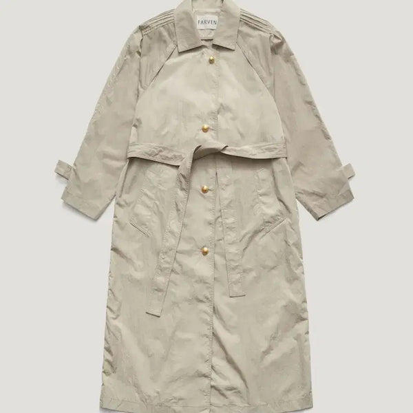 [BUNJANG] Parfange Pense Trench Coat Cobblestone / 파르벵 펜스 트렌치 코트 코블스톤