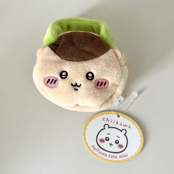 [BUNJANG] Chiikawa Face Mini Pouch (Kurimanju) / 치이카와 얼굴 미니파우치 (쿠리만쥬)
