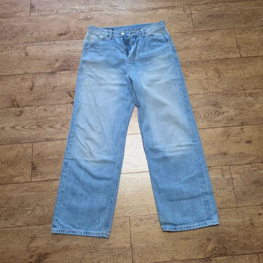 [BUNJANG] Haching Room Kuroki Regular Jeans Washed Blue / [2] 해칭룸 쿠로키 레귤러진 워시드블루