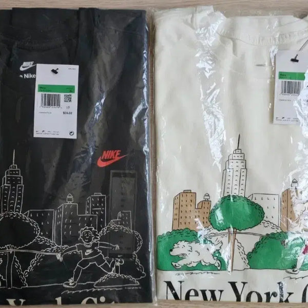 [BUNJANG] Nike New York City Graphic T-Shirt Set (Black/Ivory, XL) / 나이키 뉴욕 시티 반팔 티셔츠 블랙/아이보리 XL