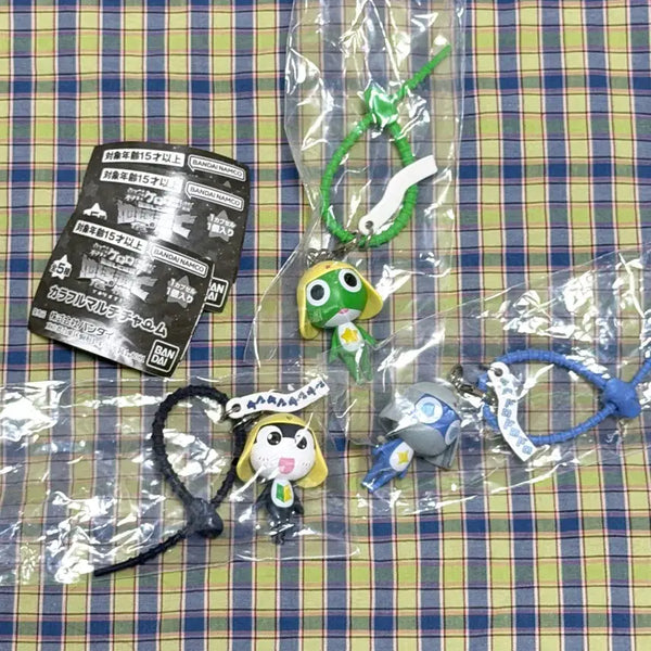 [BUNJANG] Bandai Sergeant Frog (Keroro) Colorful Charm Gacha Set of 3 / 반다이 개구리중사 케로로 컬러풀 멀티 챰 가챠 3종 일괄