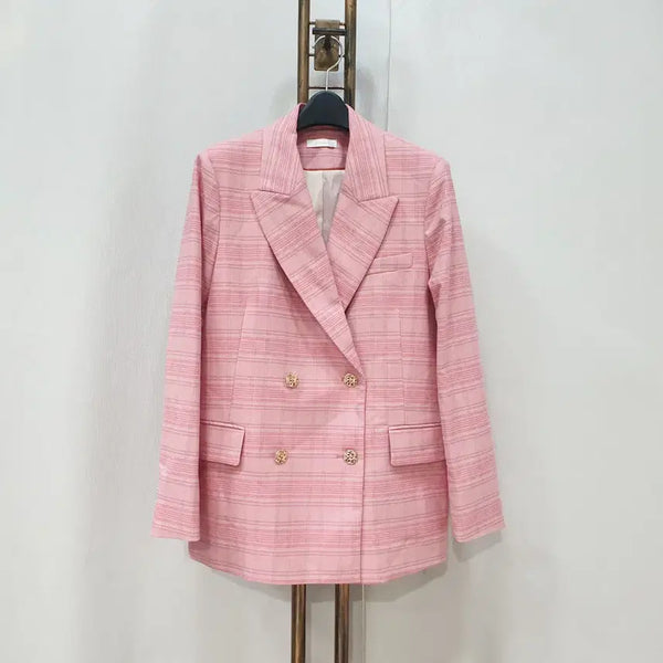 [BUNJANG] Aniver Double Check Jacket / (kk70238)아니베에프 더블 체크자켓 66