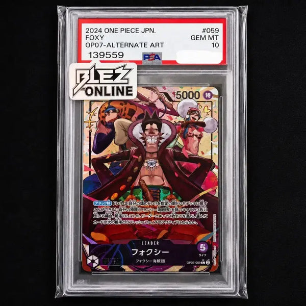 [BUNJANG] One Piece Card PSA 10 Foxy OP07-059 Leader / 원피스 카드 PSA10 폭시(Foxy) OP07-059 리더