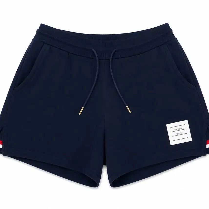 [BUNJANG] Thom Browne Diagonal Stripe Armband Training Shorts Navy M / 톰브라운 사선 완장 트레이닝 반바지