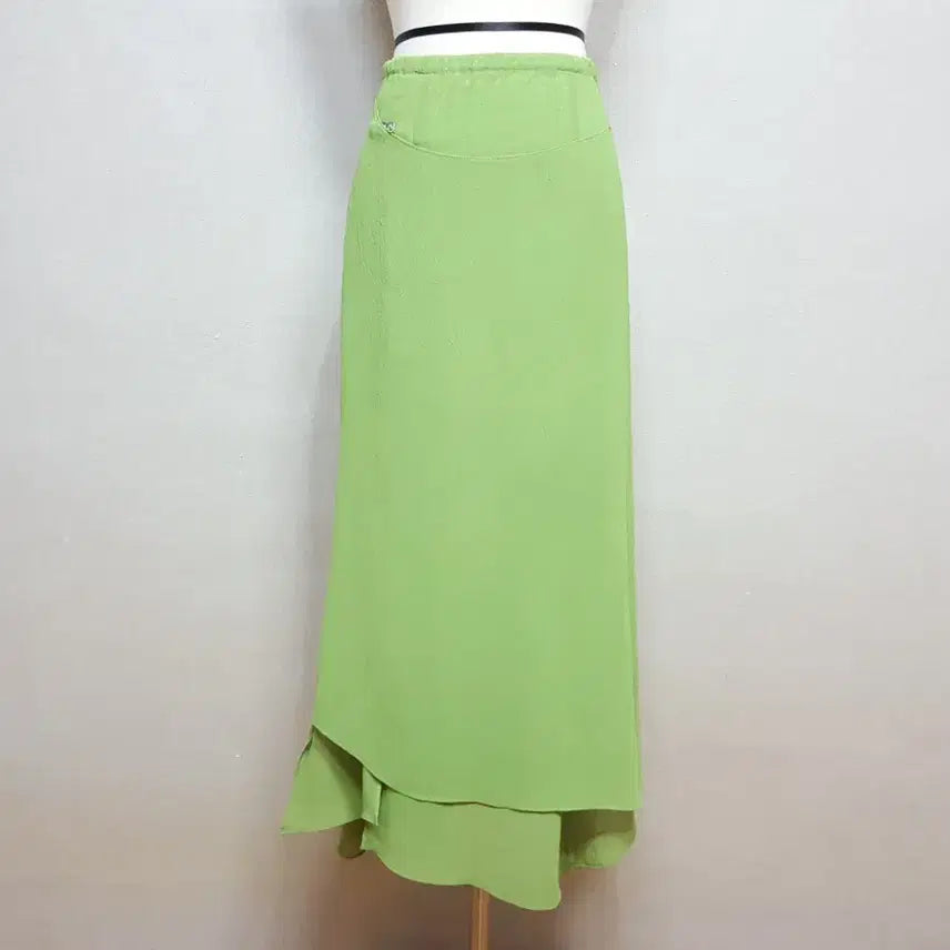 [BUNJANG] Choi Soo-ah Summer Wrap Long Skirt (Size 27-29) / 1착)최수아 하절기 가실이 랩 롱스커트 밴딩 27-29/키170안팎