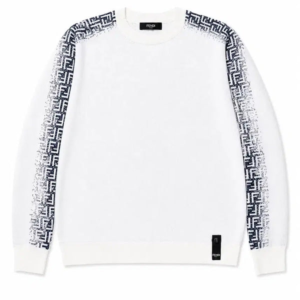 [BUNJANG] Fendi Monogram Sideline Knit White Size M (95) / 팬디 모노그램 사이드라인 니트