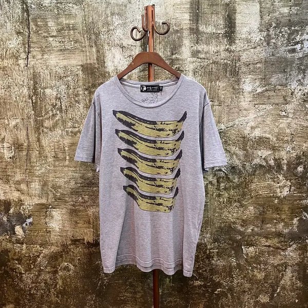 [BUNJANG] Hysteric Glamour x Andy Warhol Banana Print T-Shirt / 히스테릭 글래머 앤디워홀 바나나 프린팅 반팔 티셔츠 hysteric