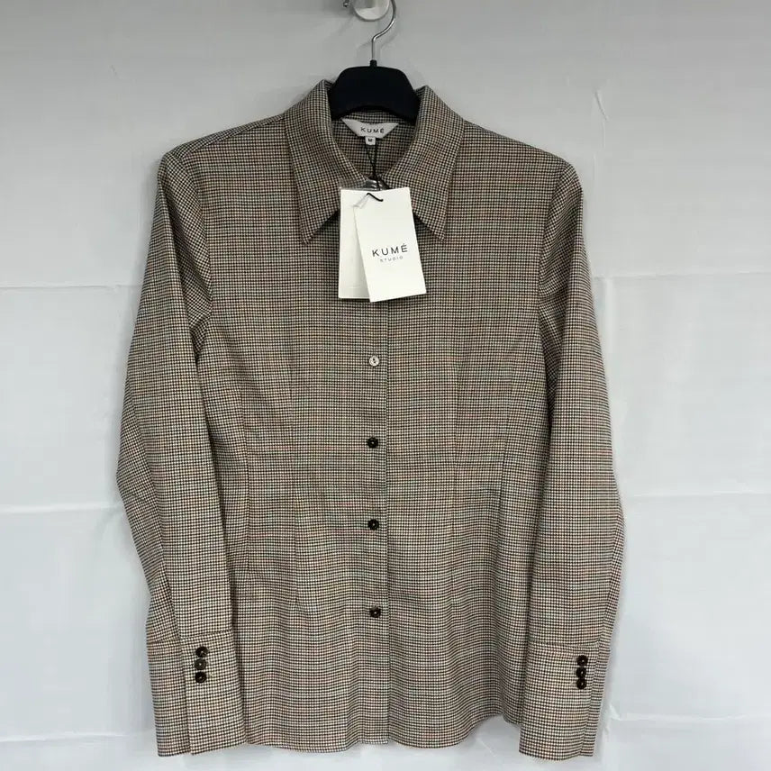 [BUNJANG] KUME Brown Check Shirt Size M / KUME 쿠메 브라운체크 셔츠 M사이즈