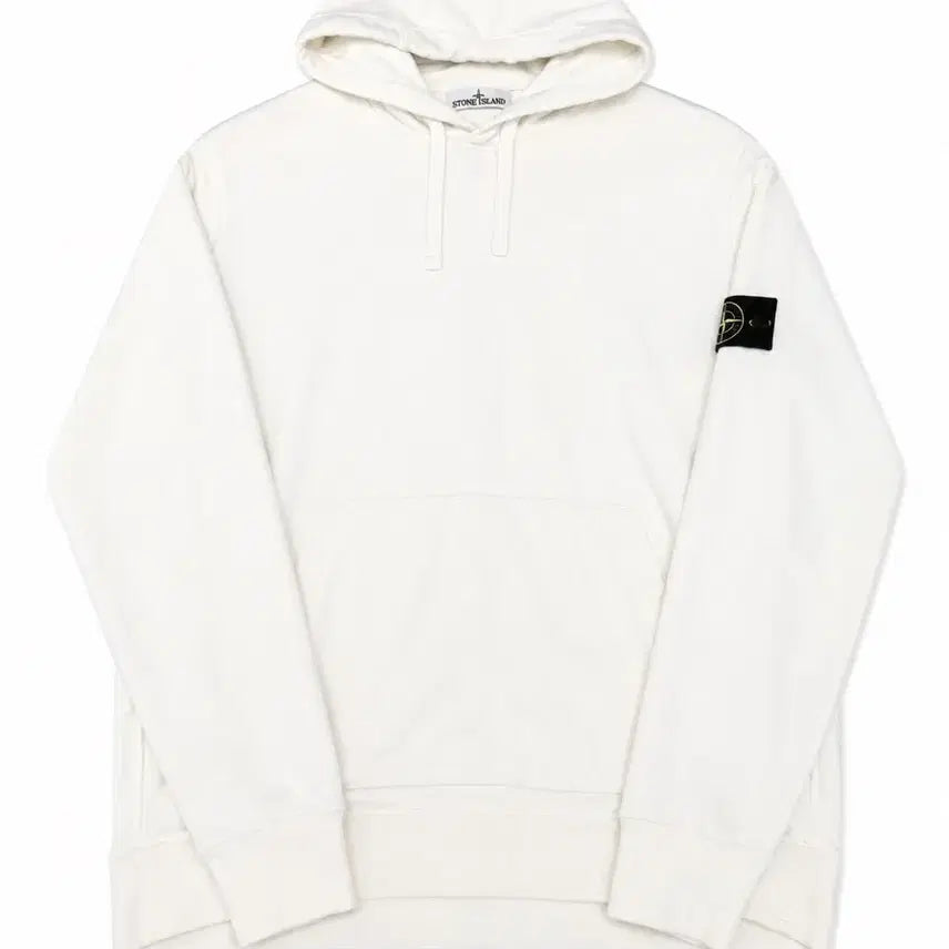 [BUNJANG] Stone Island Hoodie White XL / 스톤아일랜드 후드티