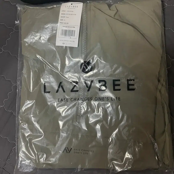 [BUNJANG] Lazybee Hooded Anorak Windbreaker Khaki M / 레이지비 후드아노락 바람막이 카키색 M사이즈 팝니다