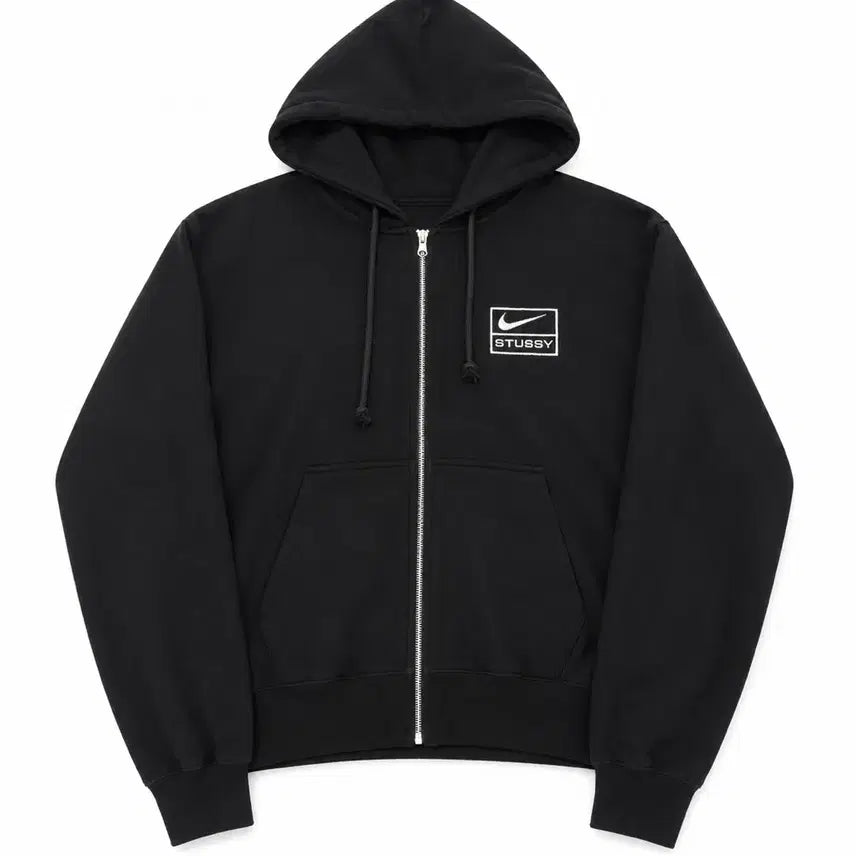 [BUNJANG] Nike x Stüssy Pullover Washd Fleece Hoodie / 나이키X스투시 폴 집 워시트 플리스 후드집업