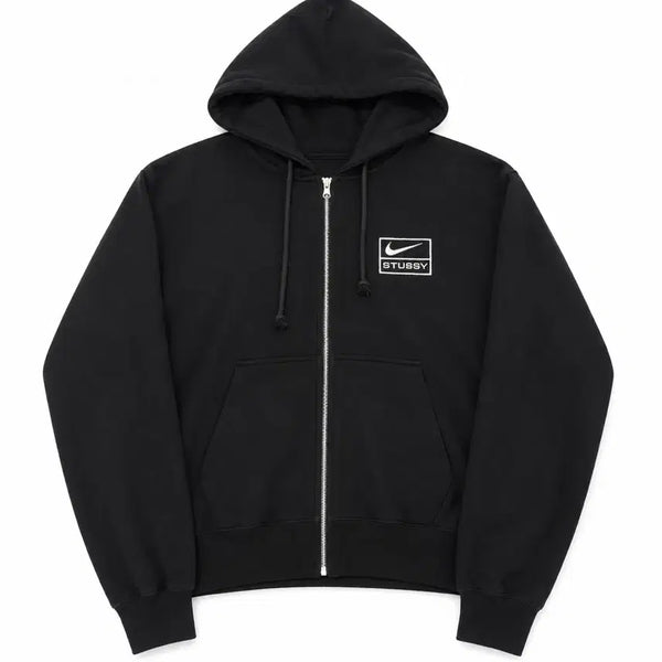 [BUNJANG] Nike x Stüssy Pullover Washd Fleece Hoodie / 나이키X스투시 폴 집 워시트 플리스 후드집업