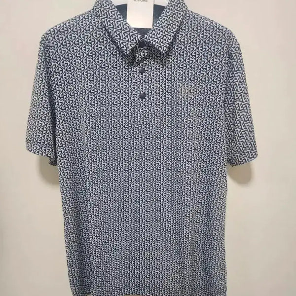 [BUNJANG] G/FORE Pattern Short Sleeve Polo Shirt Men's / 지포어 골프웨어 반팔 카라티 (새상품)