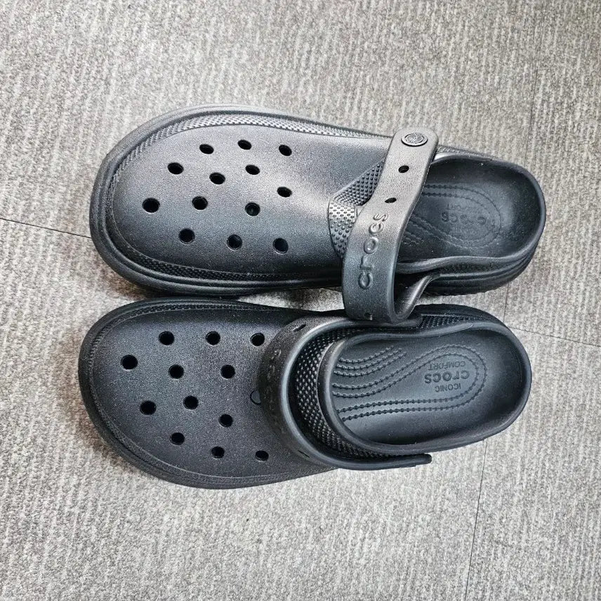 [BUNJANG] Crocs Stomp Clog - Black / 크록스 스톰프 클로그