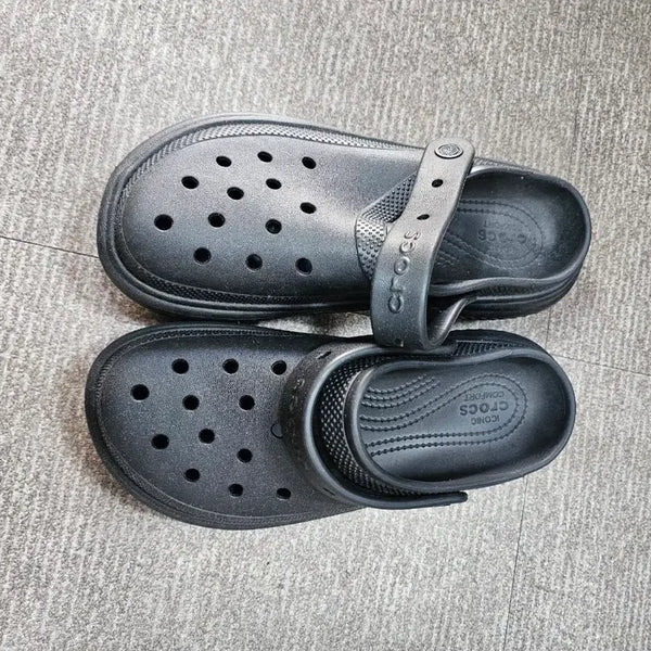 [BUNJANG] Crocs Stomp Clog - Black / 크록스 스톰프 클로그