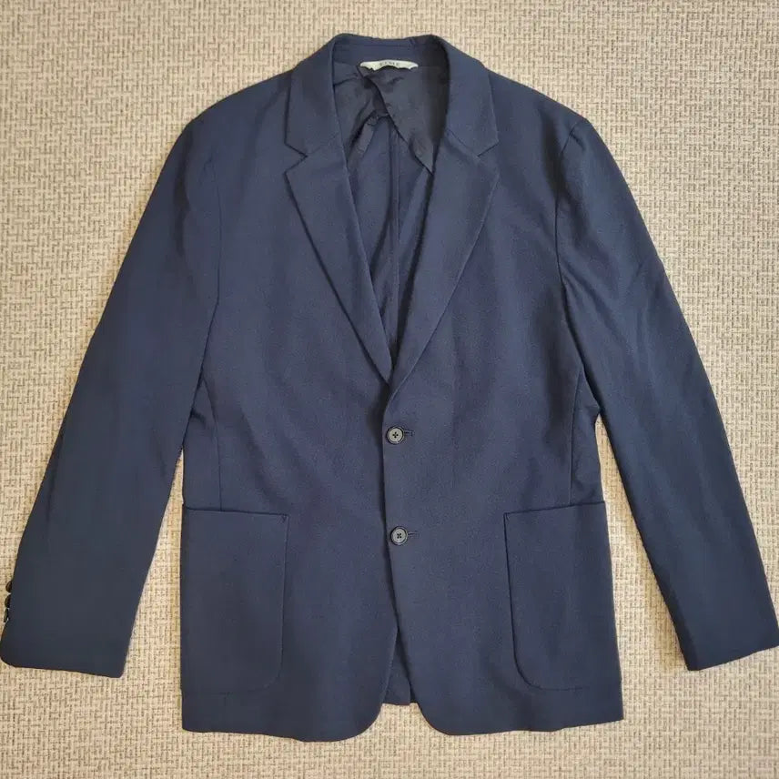 [BUNJANG] TIME HOMME 24SS Cotton Blend Casual Single Jacket Navy / 타임옴므 24SS 면혼방 캐주얼 싱글 자켓 (네이비)105