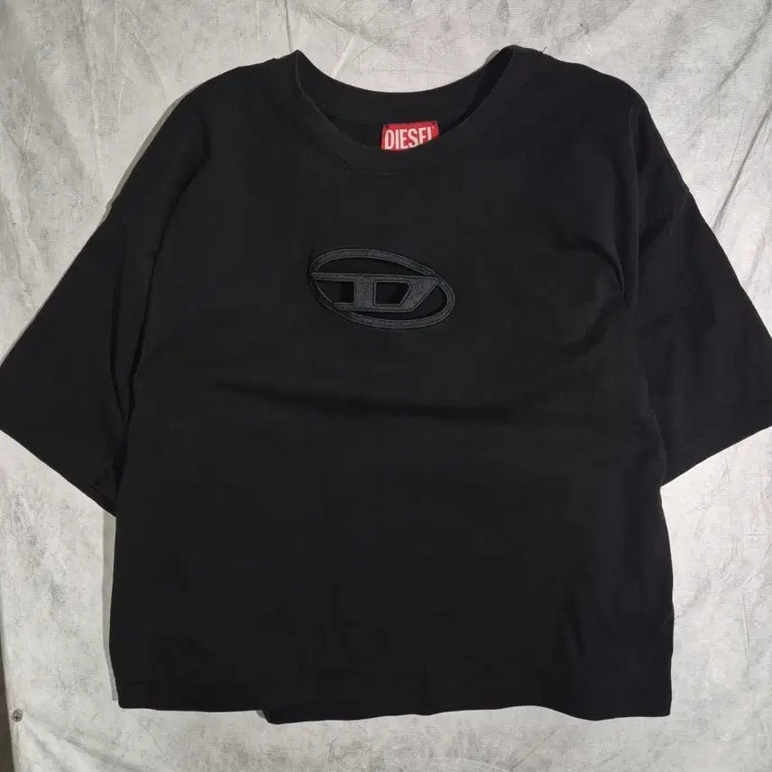[BUNJANG] Diesel Logo Short Sleeve T-Shirt Black / 디젤 로고 반팔 티셔츠 블랙