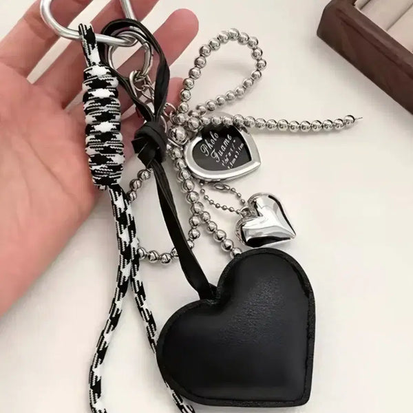 [BUNJANG] Heart Charm Keychain Bag Charm / 하트 키링 백참