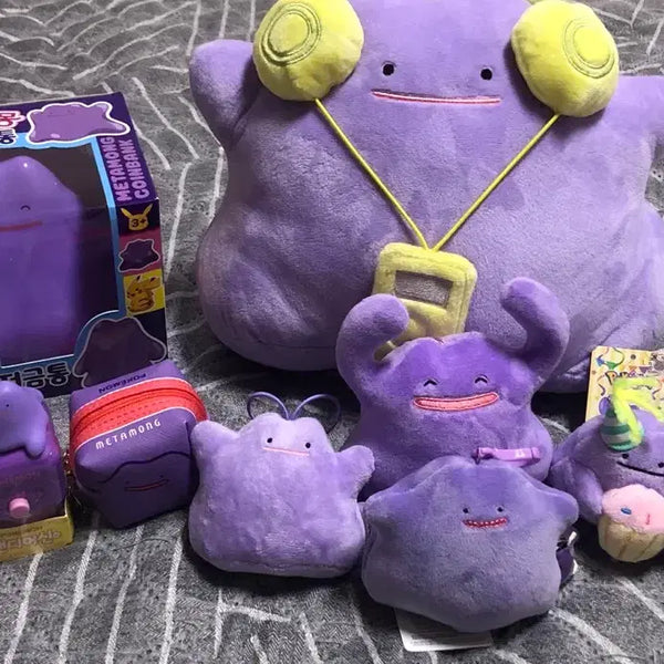 [BUNJANG] Pokemon Ditto Merchandise Bundle (Piggy Bank, Plush, Keychain, etc.) / 메타몽 굿즈 모음(피규어저금통/인형/키링 등)