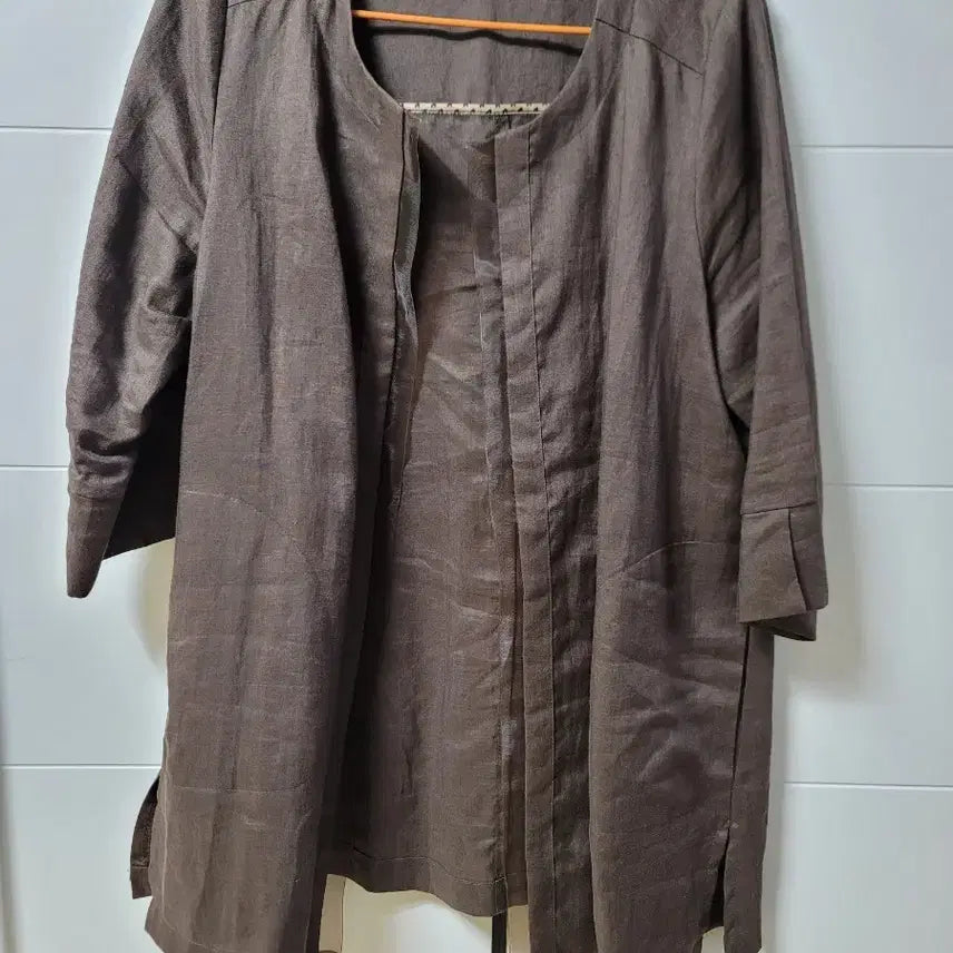 [BUNJANG] Imime by knit&knot Brown 7/10 Sleeve 100% Wool Jacket / 갈색 7부 마100% 자켓