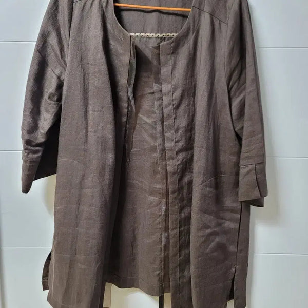 [BUNJANG] Imime by knit&knot Brown 7/10 Sleeve 100% Wool Jacket / 갈색 7부 마100% 자켓