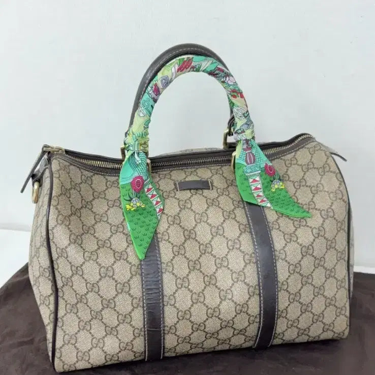 [BUNJANG] Gucci GG Supreme Boston Bag Medium / 구찌 GG 수프림 보스턴백 미듐