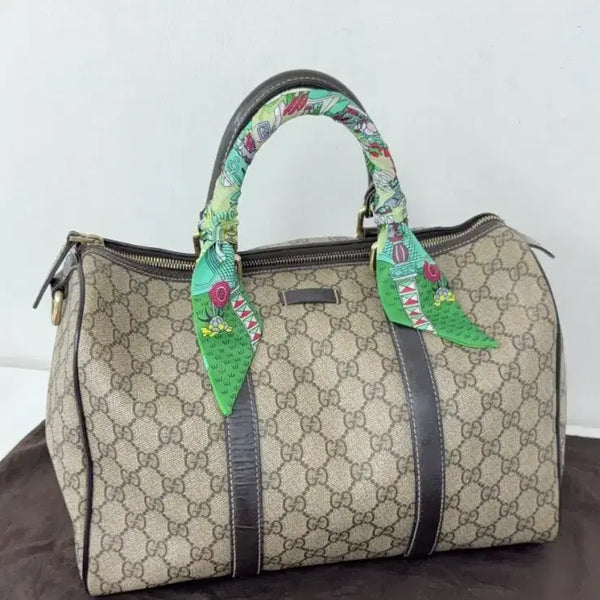 [BUNJANG] Gucci GG Supreme Boston Bag Medium / 구찌 GG 수프림 보스턴백 미듐