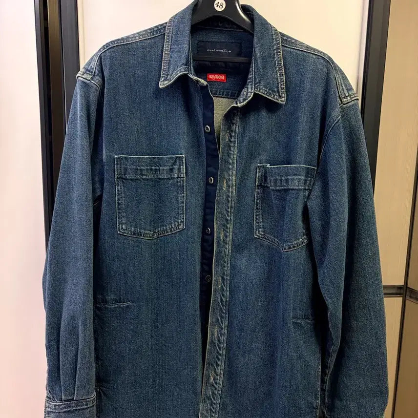 [BUNJANG] Customellow Denim Shirt Jacket L / 커스텀멜로우 데님 셔츠자켓 105