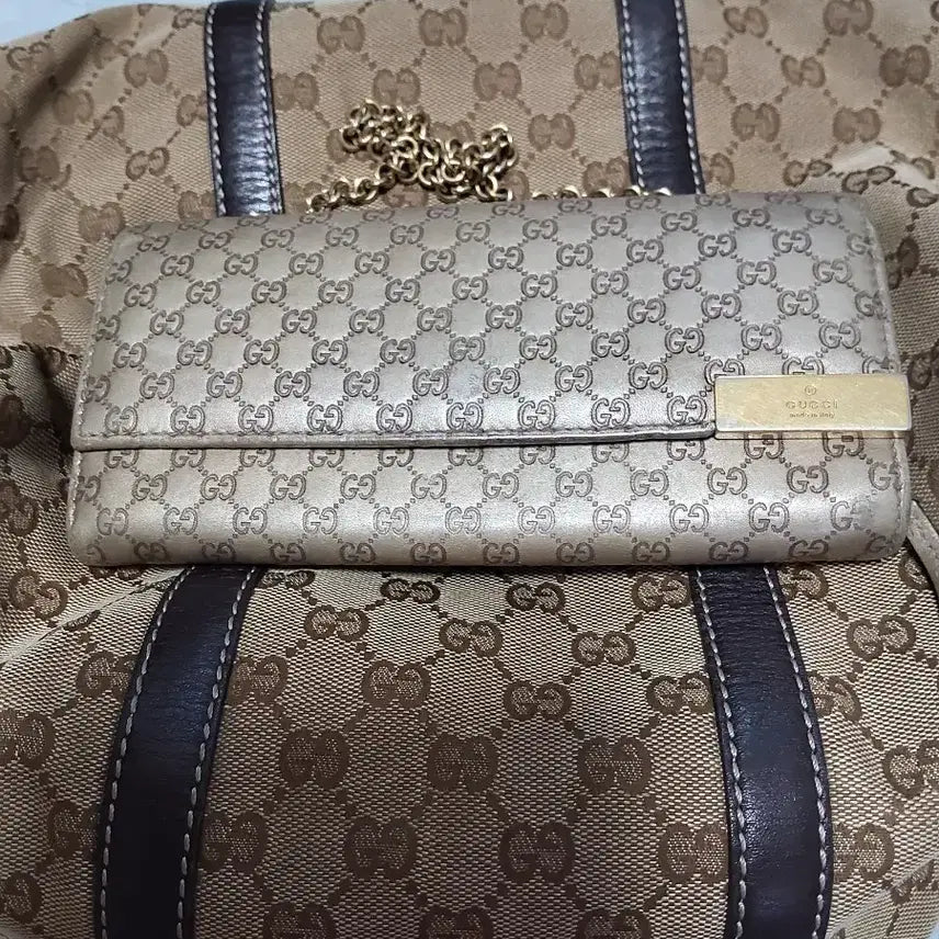 [BUNJANG] Gucci Signature Pattern Wallet / 구찌 지갑
