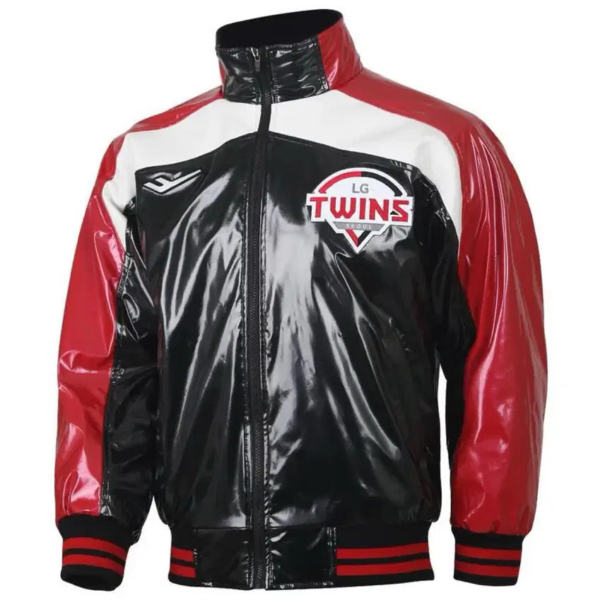 [BUNJANG] LG Twins Authentic Shiny Baseball Jacket XXL / LG 트윈스 유광 점퍼 어센틱 110 xxl