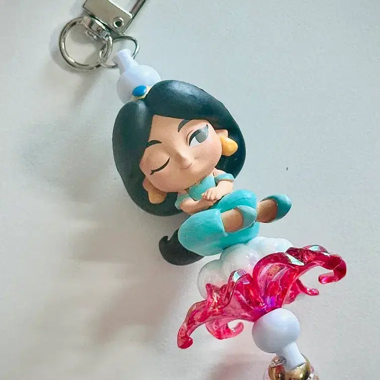 [BUNJANG] Aladdin Jasmine Mini Figure Keychain / 자스민 미니피규어 키링 알라딘