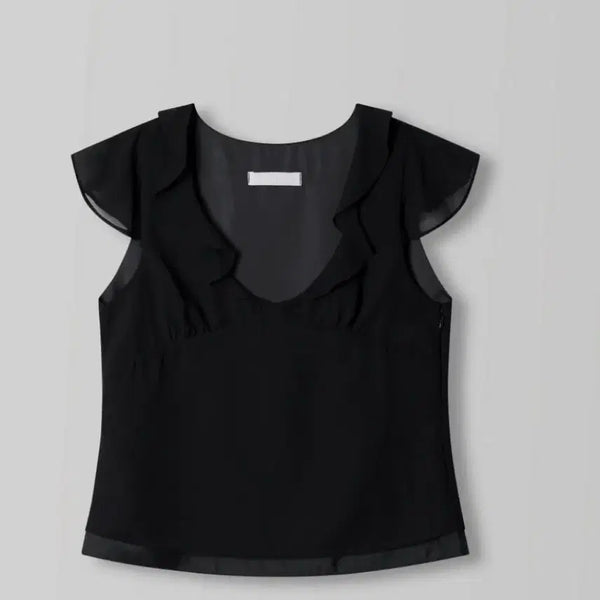 [BUNJANG] 108 Pounds Black Blouse / 108파운드 블랙 블라우스