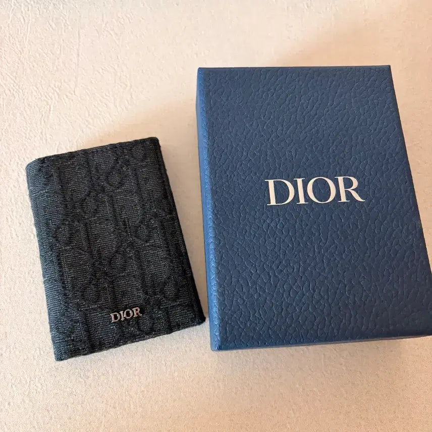 [BUNJANG] Dior 2-Tier Card Holder Black Dior Oblique Jacquard / 디올 2단 카드 홀더 블랙 디올 오블리크 자카드 (카드지갑)