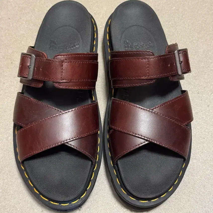 [BUNJANG] Dr. Martens Ryker Brown Sandals 270 / 닥터마틴 라이커 브라운 샌들