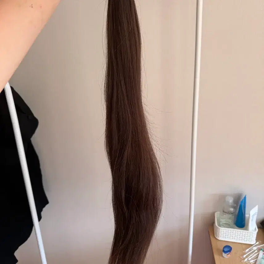 [BUNJANG] 24-inch Natural Remy Hair New KNOTLESS Tape-in Extensions - Brown / 붙임머리 24인치 뉴노팁