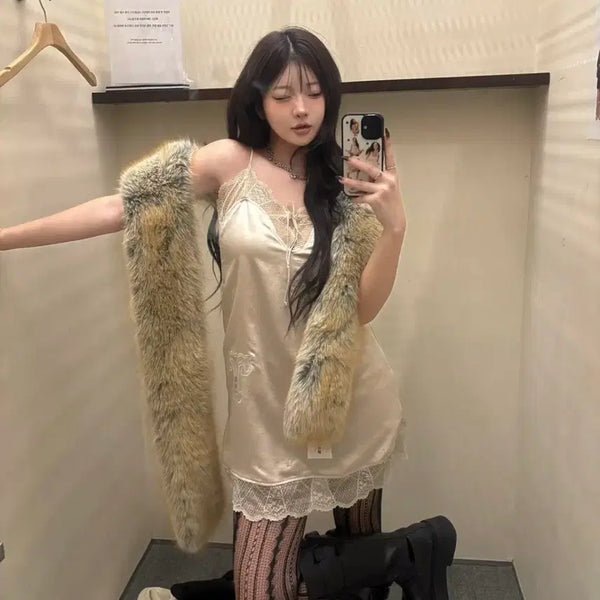 [BUNJANG] Too Much Tax Hotfix Sequin Slip Dress / 투머치택스 핫픽스 슬립 드레스 원피스