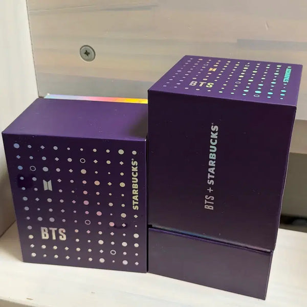 [BUNJANG] BTS Starbucks Collaboration Bearista Mood Lamp Mug & Glass Set / BTS 방탄 스타벅스 콜라보