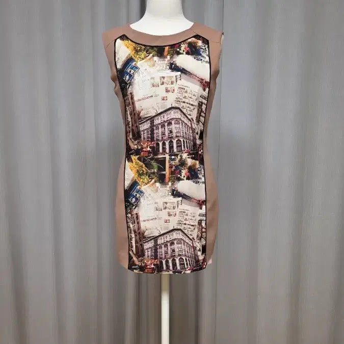 [BUNJANG] Vintage Pattern Midi Dress / 새상품 원피스 빈티지 패턴 여성 의류
