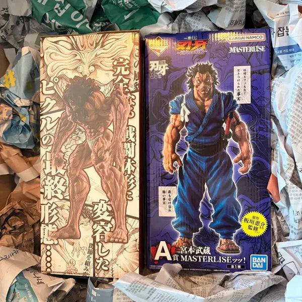 [BUNJANG] Baki Ichiban Kuji Musashi A Prize & Pickle B Prize Figure Set / 바키 제일복권 무사시a상 피클b상