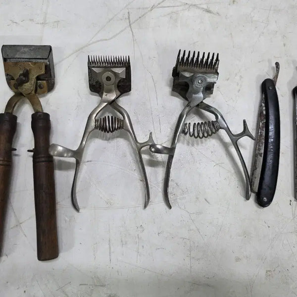 [BUNJANG] Vintage Manual Hair Clippers and Razor Set / 바리깡