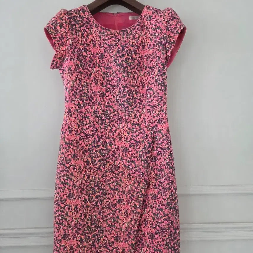 [BUNJANG] Anlvee F Pink Patterned Dress / Anlvee F 원피스